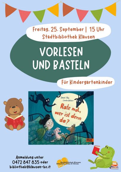 VORLESEN UND BASTELN FÜR KINDERGARTENKINDER