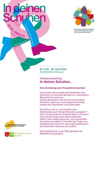 Mostra itinerante: Camminare nelle scarpe altrui